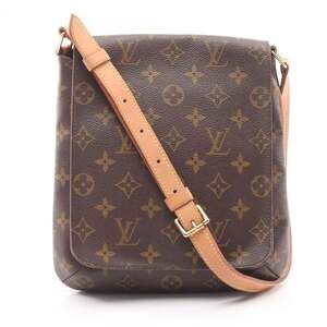 LOUIS VUITTON Brown Monogram Leather Shoulder Bag